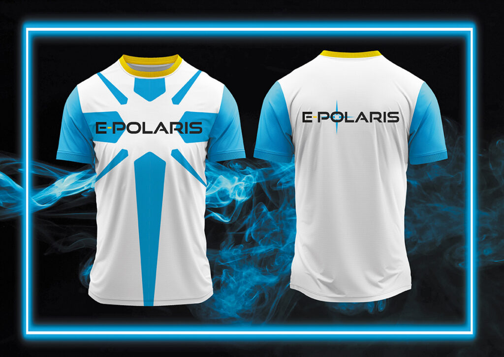 identité visuelle equipe de esport supports de communication print marketing textile communication digitale